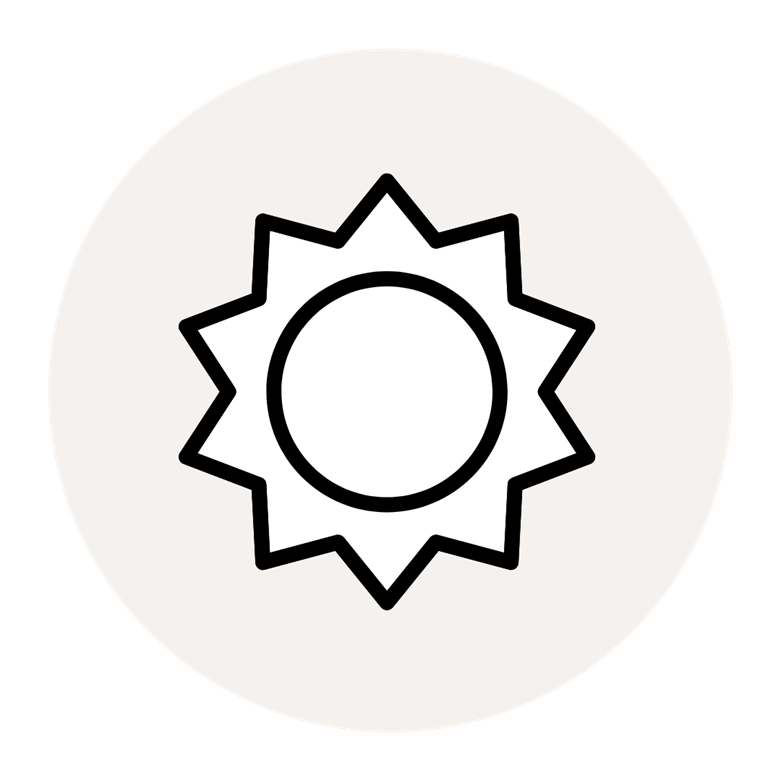 CS - Product - PARperfect - Icons - Sun - Tan Color